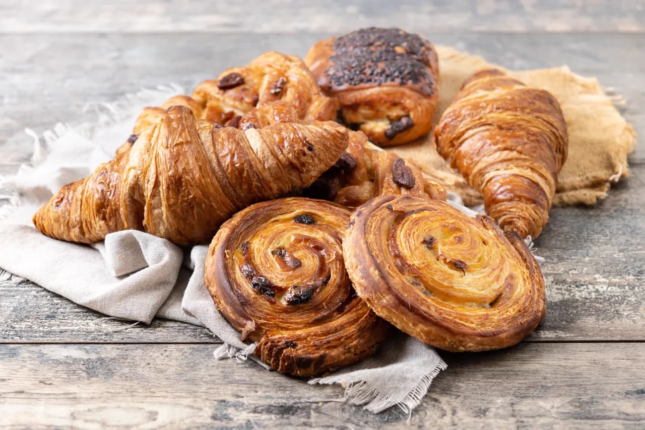 Fresh pastries at a Phuket bakery counter