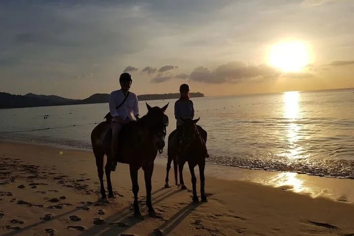 Beach Horse Riding At Sunset In Phuket - 3