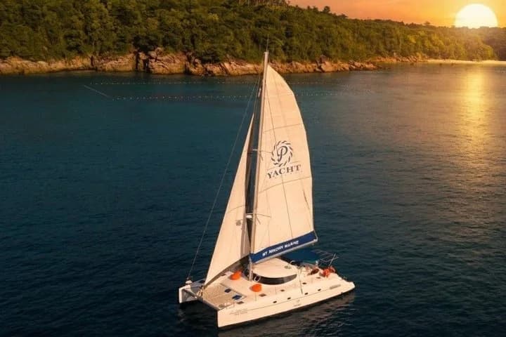 Coral Island Sunset Sailing Catamaran Half-Day Tour