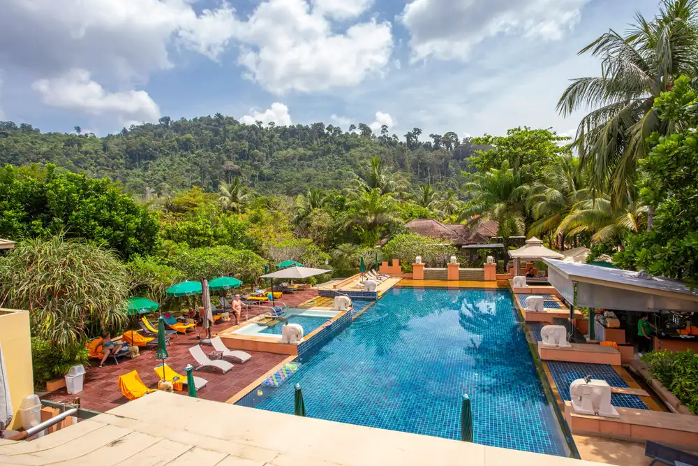 Kid friendly hotel in Phuket with a family splash pool