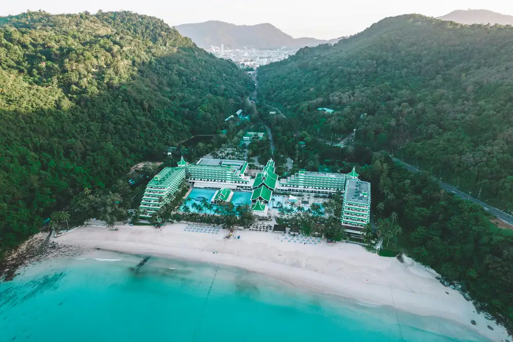 Beachfront pool at one of the best family resorts Phuket offers