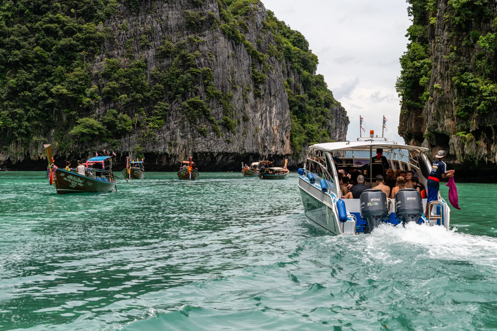 Passengers boarding the Phi Phi ferry at Rassada Pier in Phuket Town