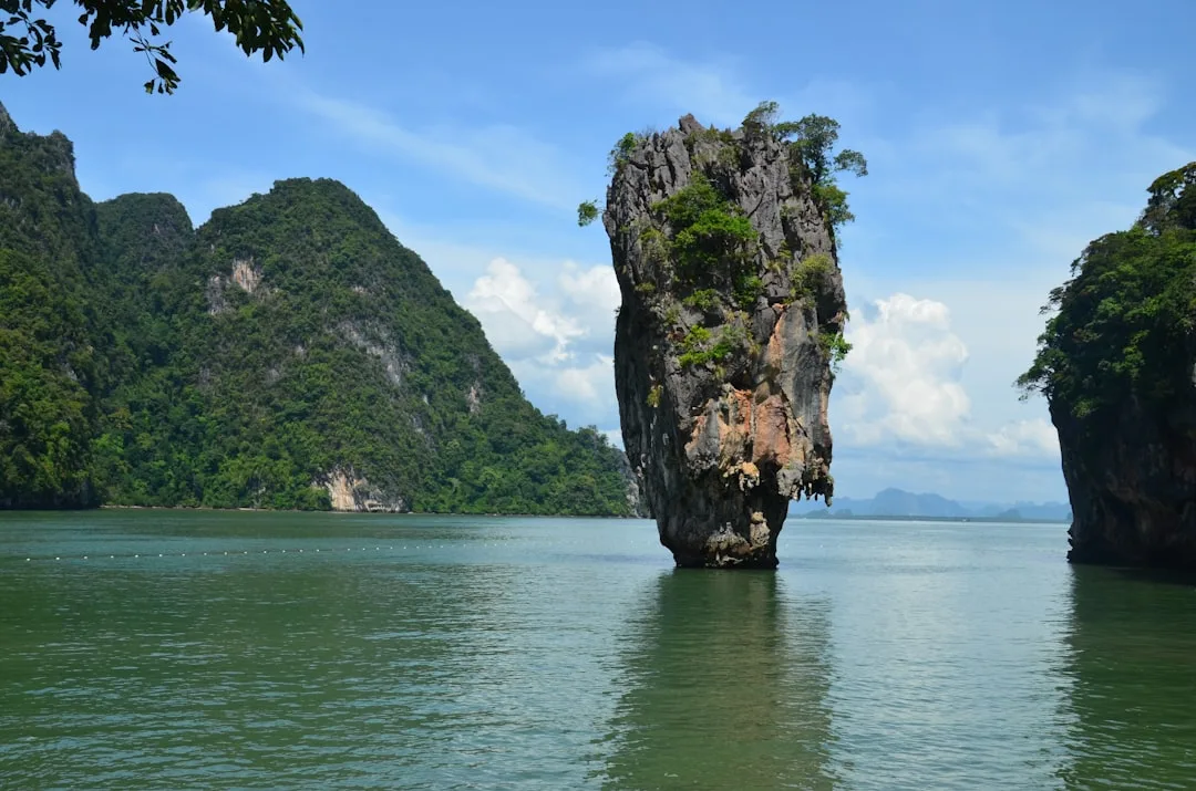 Koh Tapu limestone pillar in Phang Nga Bay, James Bond Island Phuket