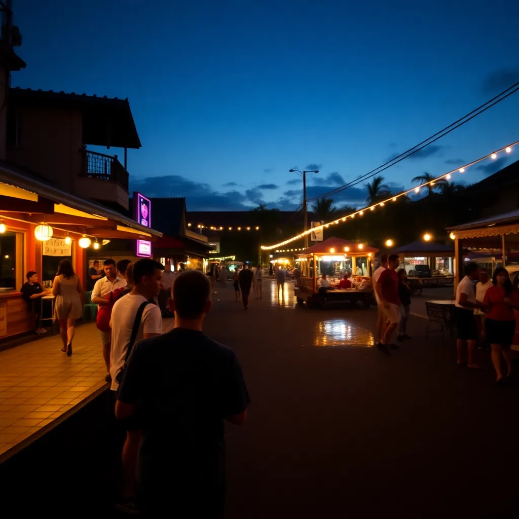 Map and overview of best Phuket nightlife areas in low season including Old Town and Rawai
