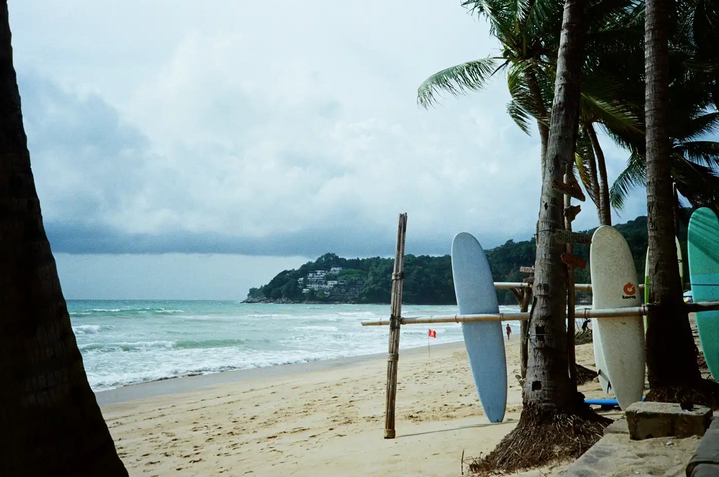 Surfing Phuket at Kata Beach during the monsoon surf season