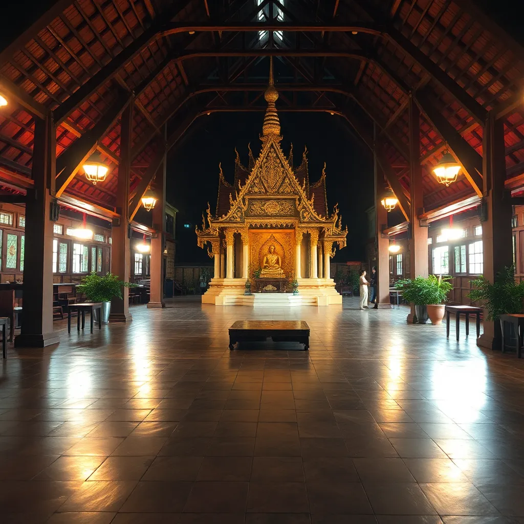 Wat Chalong Phuket temple exterior showing the golden Grand Chedi pagoda