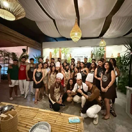 Cook-off teams competing in a themed culinary challenge in Phuket