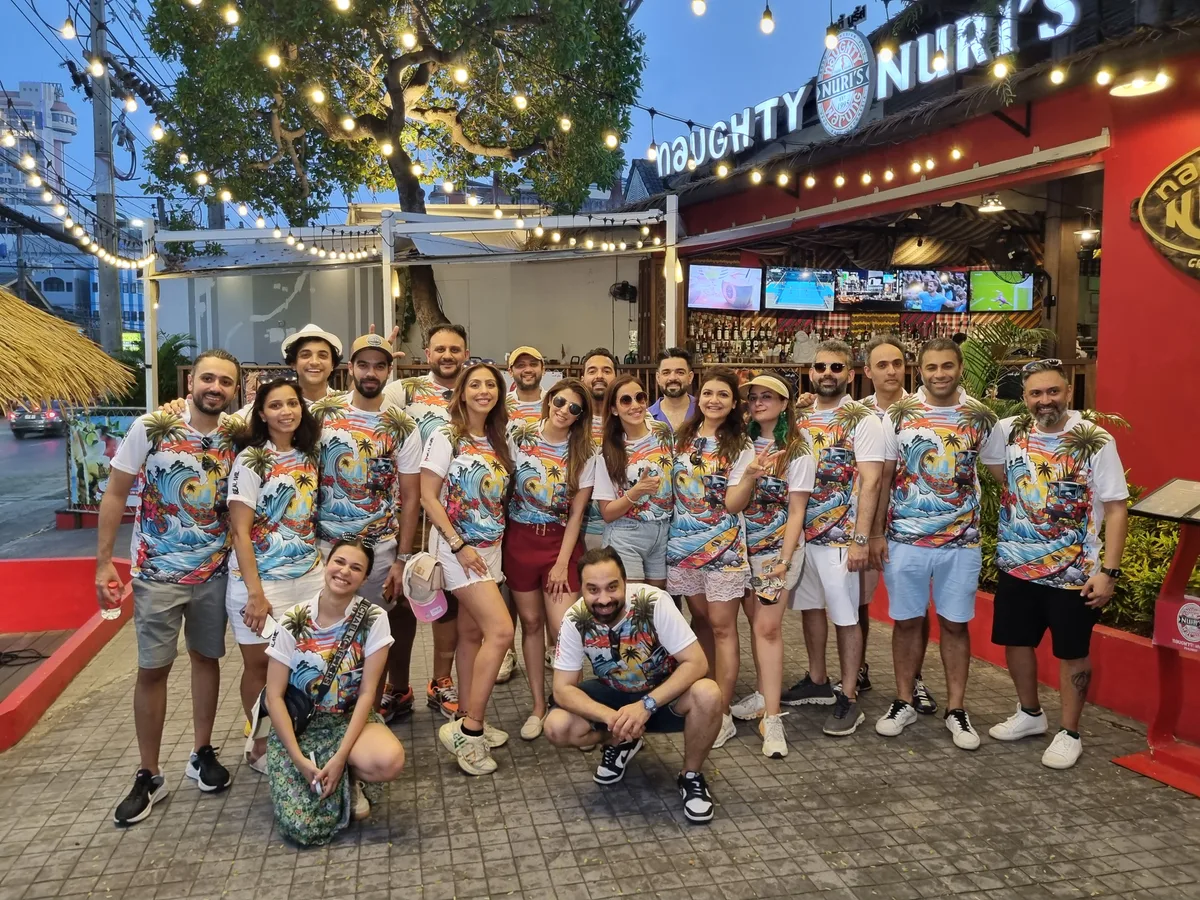 Corporate event managed by Rush On in Phuket with international team